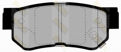 BRAKE ENGINEERING pa1348 -  Комплект тормозных колодок, дисковый тормоз